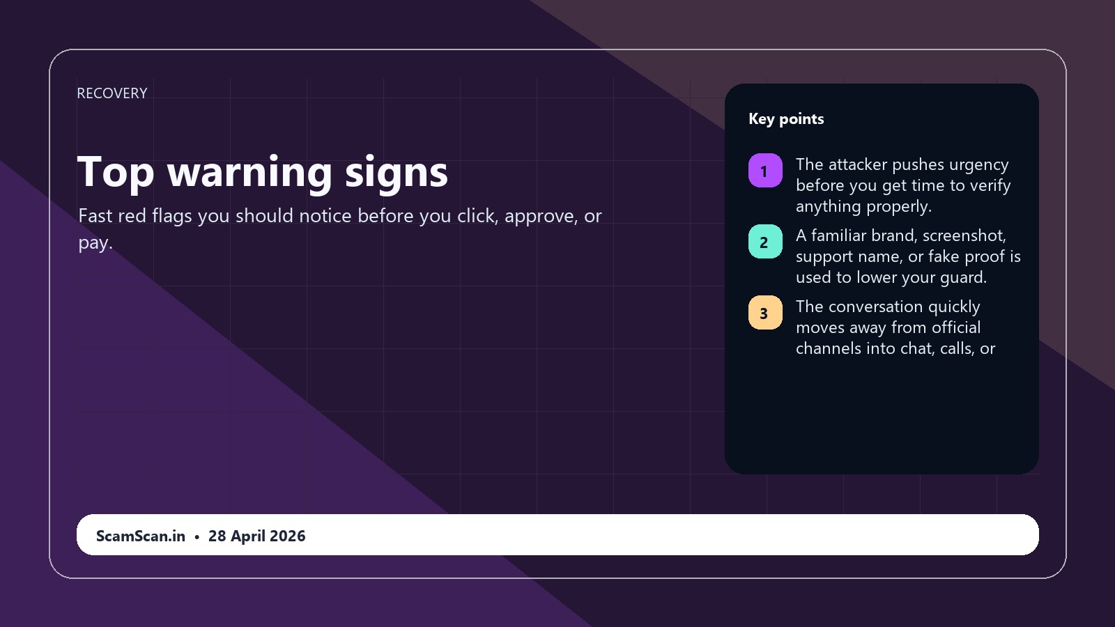 Best Ways to Report Online Fraud in India warning signs visual