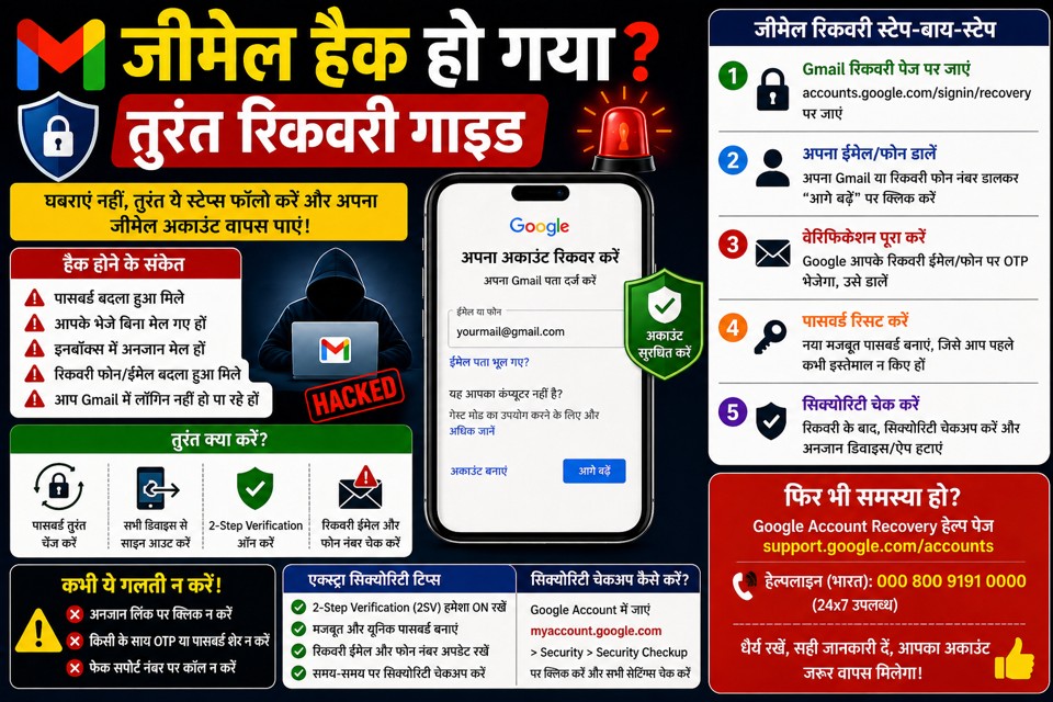 जीमेल हैक हो गया? तुरंत रिकवरी गाइड cover image