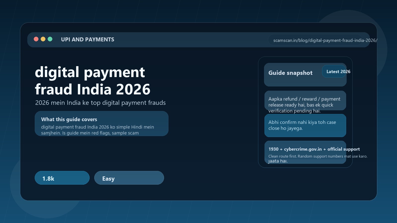 digital payment fraud India 2026 - 2026 mein India ke top digital payment frauds cover image