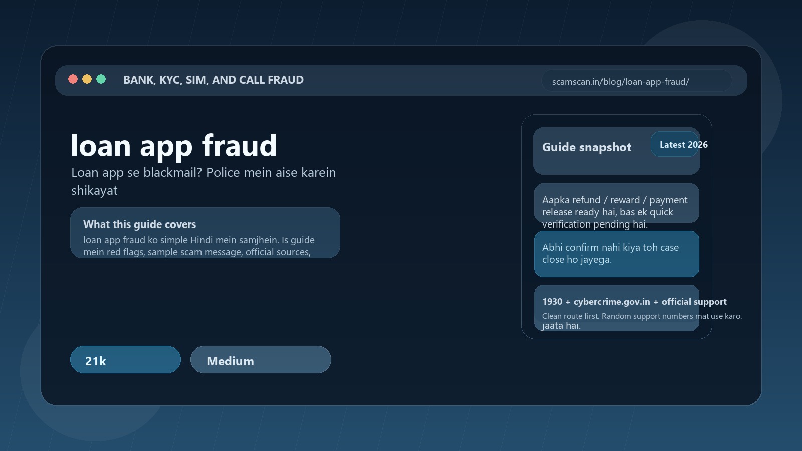 loan app fraud - Loan app se blackmail? Police mein aise karein shikayat cover image