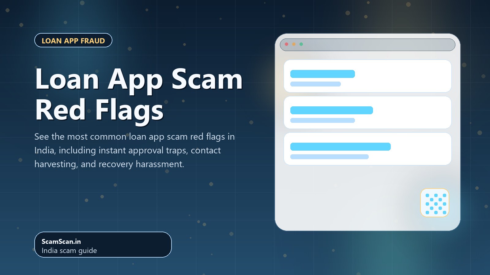 Loan App Scam Red Flags cover image