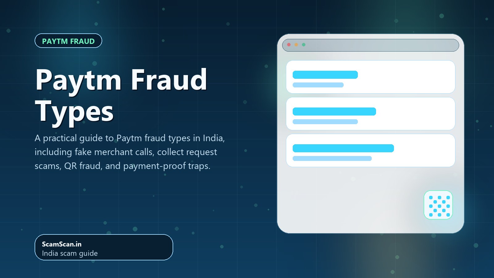 Paytm Fraud Types cover image