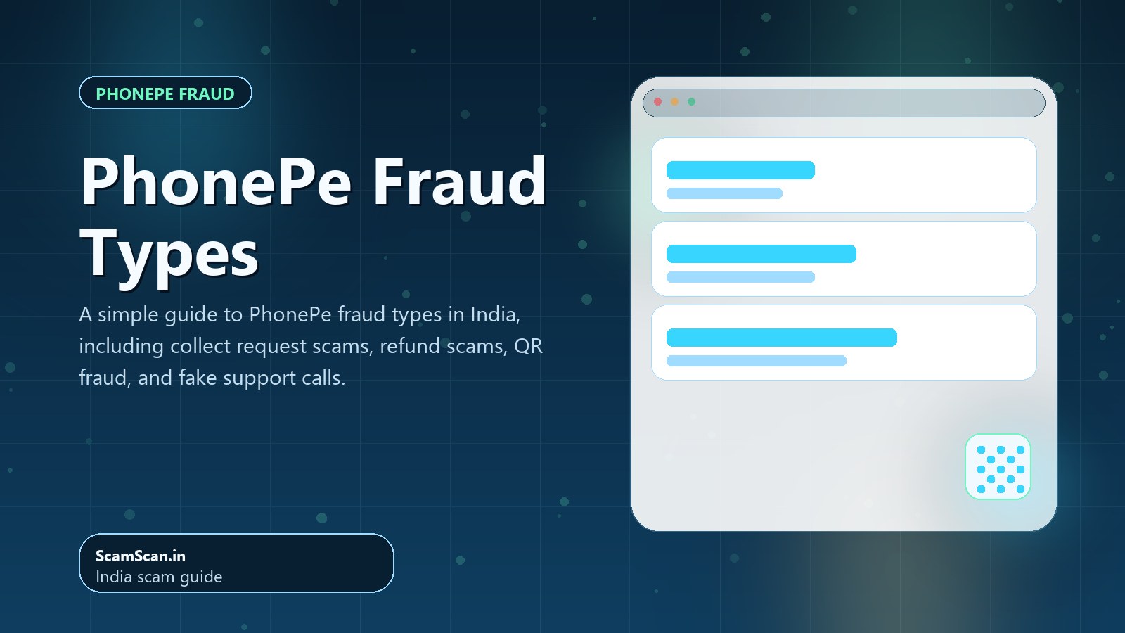 PhonePe Fraud Types cover image