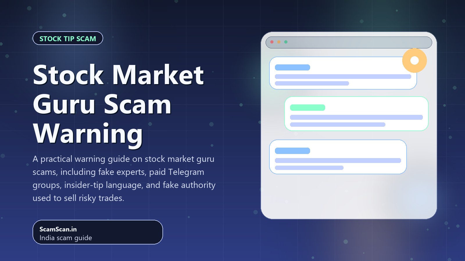 Stock Market Guru Scam Warning cover image