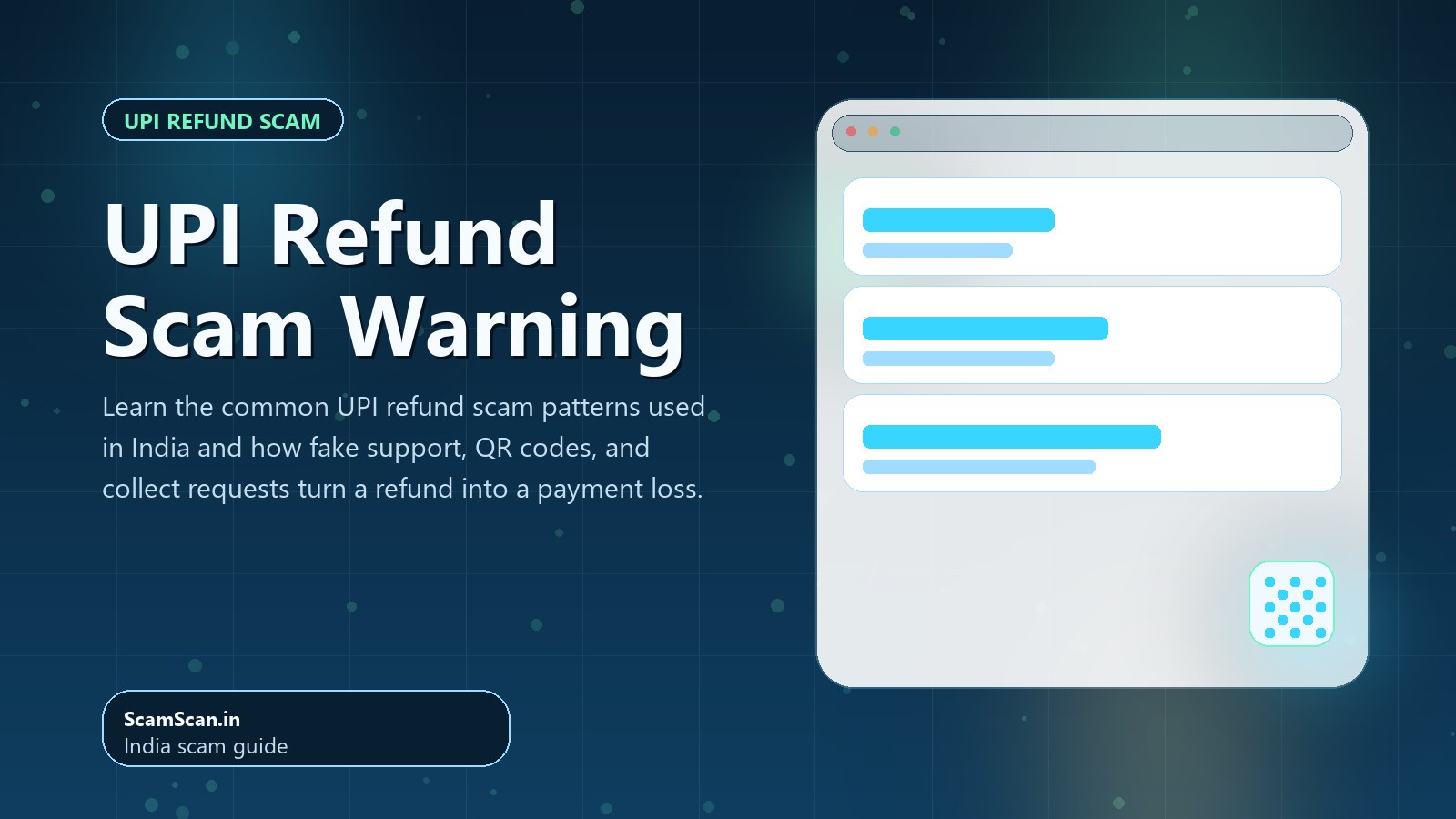 UPI Refund Scam Warning cover image
